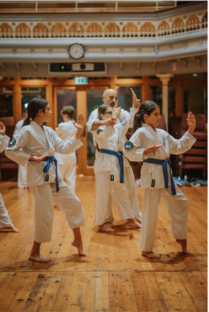 Walden student winning a tournament trophy